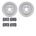 Dynamic Friction Co 4602-63033, Geospec Rotors with 5000 Euro Ceramic Brake Pads, Silver 4602-63033